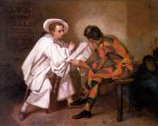 托马斯 库图尔 : Harlequin and Pierrot